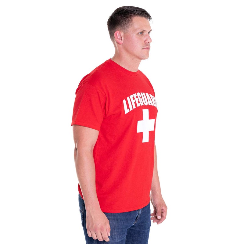 LIFEGUARD Officially Licensed Short Sleeve Crew Neck T-Shirt for Men Women Unisex Tee Red XX-Large - Image 2